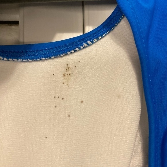 Catalina Blue And Cream One Piece Swimsuit Size Medium - Picture 11 of 11